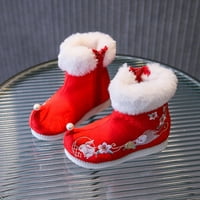 TODDLER Cipele Dječje čizme Xloth Cipele WWarm zimske čizme za snijeg Vezene ispisane cipele Etni stil