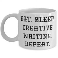 Najbolji kreativni pokloni za pisanje, jelo. Spavaj. Kreativno pisanje. Ponavljajte, NOVO 15oz krijumčari