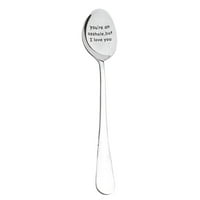 Knqrhpse Kuhinjski pribor postavio je Valentinovo Creative Tabela nehrđajućeg čelika kašika za kašiku