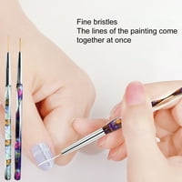 Olovka za nokte Nerez mekane čekinje DIY dobra polimerizacija UV gel četkica za crtanje manikir olovka
