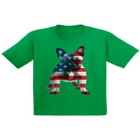 Awkward Styles Omladinska američka zastava Francuski buldog Slatka grafička omladinska dječja majica