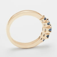 Britanci napravio 14k ružičasto zlato Real Prirodni prsten sa žarskom ženkom - Opcije veličine - Veličina