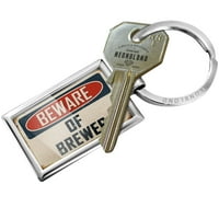 Privjesak za ključeve se čuva od pivarskog vintage smiješnog znaka