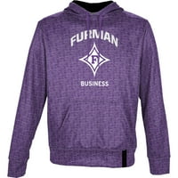 Muški izgled Purple Furman Paladins Poslovni naziv Drop Pulover Hoodie