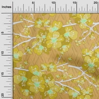 Onuone pamuk poplin twill gamboge žuta tkanina azijska kineska cvjetna opsega za quilling ispisuju šivanje
