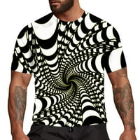 Košulje za muškarce Grafički 3D ispisane posade kratki rukav casual casual tees bluza majice