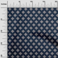 Onuoone Georgette viskoza crna tkanina Azijski blok Geometrijski oblik Šiveni materijal Ispis tkanina