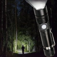 aiyuq.u Punjiva za bakljanu svjetiljku USB super svijetlo svjetlo uzbojljivo LED svjetiljka