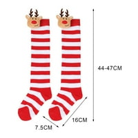 Dječji mališani božićni prugasti čarape mekana prozračna slatka lutka vila preko čarapa koljena elastične