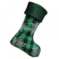 Maxcozy pletene božićne čarape ukrasi poklon torba za obiteljski odmor xmas