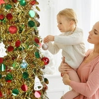 Božićni ukrasi - 5ft popup srupljivi božićni božićni strožni veštački božićno drvce sa postojanjem božićnih