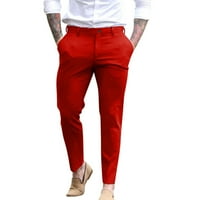 Mortilo radne pantalone za muškarce, muški casual sportovi zadebljani pamučni džep više boja velike