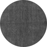 Ahgly Company u zatvorenom okruglom apstraktnom sivom modernim prostirkama područja, 3 'runda