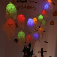 Rosnek Halloween Slow za ukrašavanje lubanja, 8.2ft 10ljene vodootporne baterije s kosturom za noć vještica