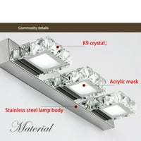 Miumaeov Modern LED vanity FIKURES OVER OGLEDAL LED moderna kristalna toaletna zidna svjetiljka