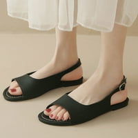 Jsaierl ravne sandale za žene casual ljeto, sandale modne udobne otvorene plitke usta stana veličine
