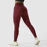 Joga piling hlače ženske teške joge hlače kamuflaža breskva dizanje fitness hlače ženske brzo suhe trčanje