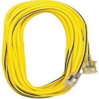 CODLLYNE 05- SJTW vanjski dodatni kabel sa osvijetljenim krajem, 25 stopa, žute boje s plavom prugom,