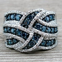 FCPHOME Izvrsni prsten svježi stil ženski par ljubavni prsten ženski veliki prsten modni imitacija safir