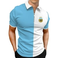 Muške modne košulje s dugim rukavima Golf košulje Boja blok pamuk pamuk patchwork kostur muške redovne