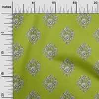Onuone pamuk poplin svijetlo zelene tkanine blokira šivaće tkanine sa dvoricom tiskanim diy odjećom