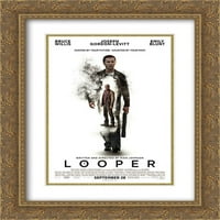 Looper Dvostruki matted zlatni ukras uokviren filmski poster Art Print
