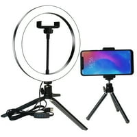 DC5V 7W okrugla selfie lampica sa stativom USB pogon razine podesive svjetline zatamnjena boja promjena