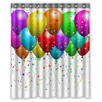 Balloons Star u obliku konfete Vodootporni poliesterski tkaninski tuš za tuširanje