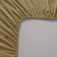 Kvalitet grofa zavoja Duboko dug Egipatska pamučna boja Taupe Custom veličine kralj