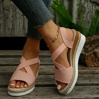 Youmylove modne cipele s ravnim dnom nagibom riblje usta casual ženske sandale Ljeto udobne dnevne jednostavne