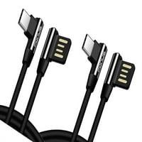 Za moto g Stylus 5G kutni kabel za igranje 6ft i 10ft dugi USB-C kabel - Brzi naboj tip-c pogon u obliku