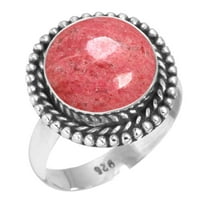 Prirodni Thulith Ženski nakit Sterling Srebrni prsten