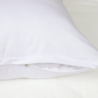 PiccoCasa patentni jastučni jastučnica meka jastučnica za mirovicu, bijela, tijelo
