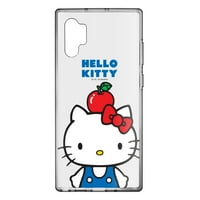 Galaxy Note Plus Case Sanrio Clear TPU meka Jelly Cover - Hello Kitty Apple Stand