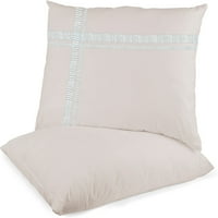 BEDDECOR 2-komada Bling Rhinestone Applique Dekorativni jastuk za krevet za kućnog dekoracija (kralj