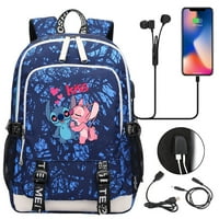 Bzdaisy ruksak sa zaštitom od USB punjenja i laptopa - višestruki džep veliki kapacitet, dvostrani džepovi,