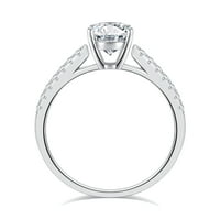 1.5ct moissanite zaručni prsten sterling srebrni jastuk rezan dijamantni prsten za vjenčanje za vjenčanje