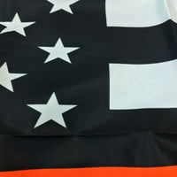 Tanka narandžasta linijska traga i spašavanje SAR-a USA Memorial Banner Novo