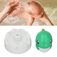 Igra za kupanje za bebe, crtani dinosaur svijetli kupatilo igračka šarena svjetla za zelenu zelenu