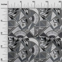 Onuone pamuk poplin twill siva tkanina trokuta i umjetnost geometrijska haljina materijal materijal
