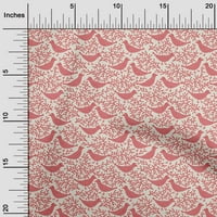 Onuone viskoza šifon ružičasta tkanina azijska ptica blok otisak šivaći materijal za ispis tkanine sa