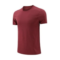 Muška majica Solidna boja Moda Jednostavna ledena svila Brzi vježbanje fitness tanak okrugli vrat Pulover