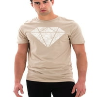 Muška skica dijamantska krema C majica 2x-velika krema