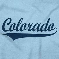 Colorado Co Classic Atletic Script Muška grafička majica Tees Brisco Brends M