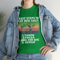 Smiješni koraci za reprodukciju diska Golf za majicu za golf igrača diska