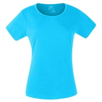 Podplug Ženska modna majica s kratkim rukavima u boji plus veličine okrugli vrat