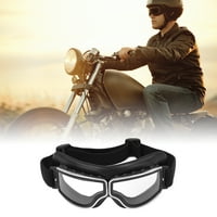 Motocross naočale, motociklističke naočale zatezanje mekano za motocikl crni prozirni