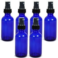 Medicinska prodajna ponuda Cobalt Blue 1oz Black Mist Prskalica boca - staklene boce s prskalicama za