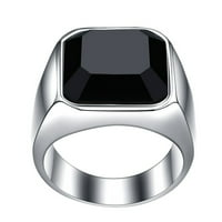 Prstenovi za tinejdžerske muške crne prstena od prstena od nehrđajućeg čelika od nehrđajućeg čelika