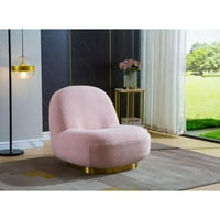 Artisan dizajn okretna stolica za oblikovanje barela, ružičasta